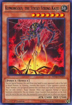 Kumongous, the Sticky String Kaiju (MP16-EN099) - 2016 Mega-Tins Mega Pack 1st Edition