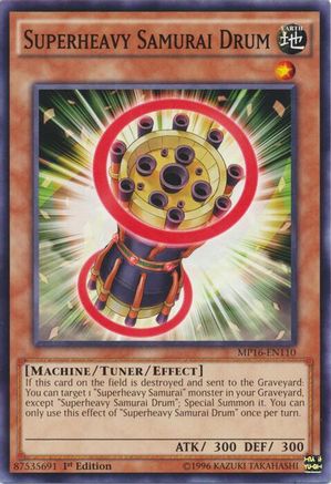 Superheavy Samurai Drum (MP16-EN110) - 2016 Mega-Tins Mega Pack Unlimited
