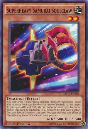 Superheavy Samurai Soulclaw (MP16-EN112) - 2016 Mega-Tins Mega Pack Unlimited