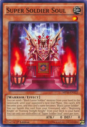 Super Soldier Soul (MP16-EN122) - 2016 Mega-Tins Mega Pack 1st Edition