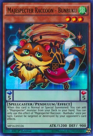 Majespecter Raccoon - Bunbuku (MP16-EN126) - 2016 Mega-Tins Mega Pack Unlimited