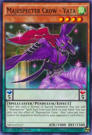 Majespecter Crow - Yata (MP16-EN127) - 2016 Mega-Tins Mega Pack 1st Edition