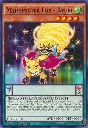 Majespecter Fox - Kyubi (MP16-EN128) - 2016 Mega-Tins Mega Pack Unlimited