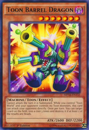 Toon Barrel Dragon (MP16-EN132) - 2016 Mega-Tins Mega Pack 1st Edition
