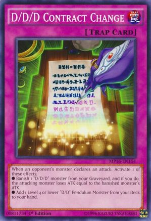 D/D/D Contract Change (MP16-EN154) - 2016 Mega-Tins Mega Pack 1st Edition