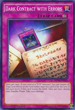 Dark Contract with Errors (MP16-EN155) - 2016 Mega-Tins Mega Pack 1st Edition