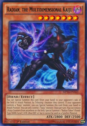 Radian, the Multidimensional Kaiju (MP16-EN163) - 2016 Mega-Tins Mega Pack Unlimited