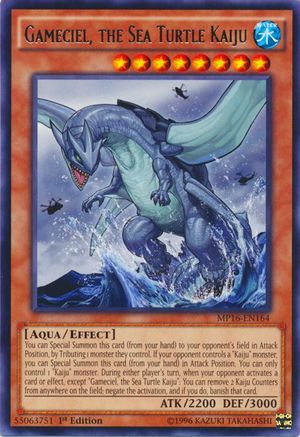 Gameciel, the Sea Turtle Kaiju (MP16-EN164) - 2016 Mega-Tins Mega Pack Unlimited