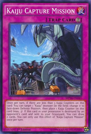 Kaiju Capture Mission (MP16-EN165) - 2016 Mega-Tins Mega Pack 1st Edition