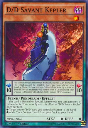 D/D Savant Kepler (MP16-EN167) - 2016 Mega-Tins Mega Pack 1st Edition