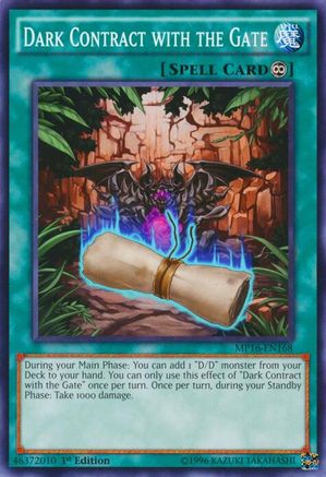 Dark Contract with the Gate (MP16-EN168) - 2016 Mega-Tins Mega Pack Unlimited