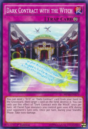 Dark Contract with the Witch (MP16-EN170) - 2016 Mega-Tins Mega Pack Unlimited