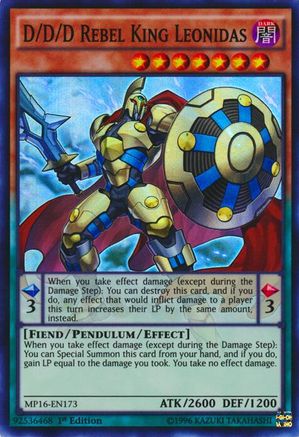 D/D/D Rebel King Leonidas (MP16-EN173) - 2016 Mega-Tins Mega Pack Unlimited