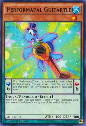 Performapal Guitartle (MP16-EN175) - 2016 Mega-Tins Mega Pack Unlimited