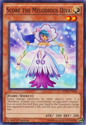 Score the Melodious Diva (MP16-EN184) - 2016 Mega-Tins Mega Pack Unlimited