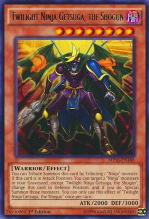 Twilight Ninja Getsuga, the Shogun (MP16-EN188) - 2016 Mega-Tins Mega Pack 1st Edition