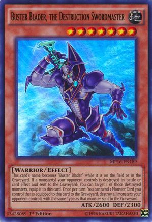 Buster Blader, the Destruction Swordmaster (MP16-EN189) - 2016 Mega-Tins Mega Pack Unlimited