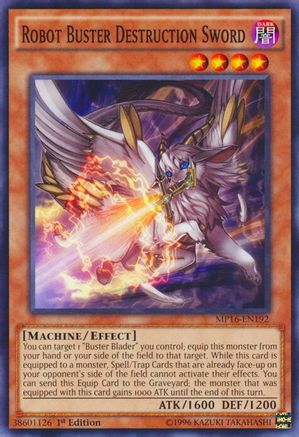 Robot Buster Destruction Sword (MP16-EN192) - 2016 Mega-Tins Mega Pack 1st Edition