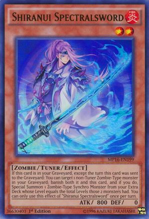Shiranui Spectralsword (MP16-EN199) - 2016 Mega-Tins Mega Pack 1st Edition