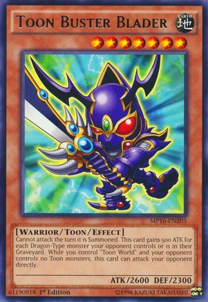 Toon Buster Blader (MP16-EN205) - 2016 Mega-Tins Mega Pack 1st Edition