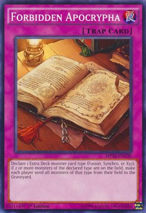 Forbidden Apocrypha (MP16-EN230) - 2016 Mega-Tins Mega Pack Unlimited