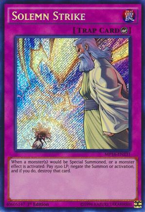 Solemn Strike (MP16-EN231) - 2016 Mega-Tins Mega Pack 1st Edition