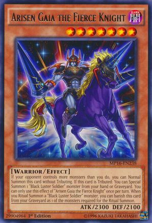 Arisen Gaia the Fierce Knight (MP16-EN238) - 2016 Mega-Tins Mega Pack 1st Edition