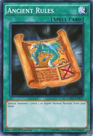Ancient Rules (LDK2-ENK27) - Legendary Decks II Unlimited