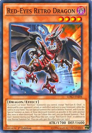 Red-Eyes Retro Dragon (LDK2-ENJ04) - Legendary Decks II 1st Edition