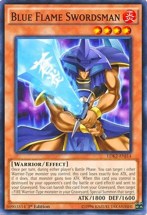 Blue Flame Swordsman (LDK2-ENJ14) - Legendary Decks II 1st Edition