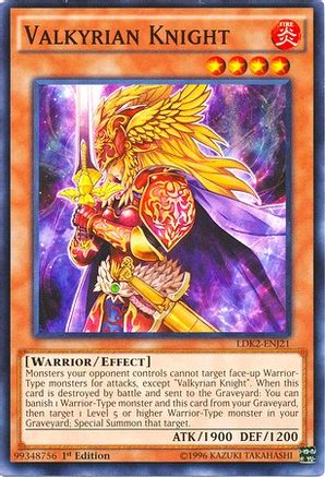 Valkyrian Knight (LDK2-ENJ21) - Legendary Decks II 1st Edition