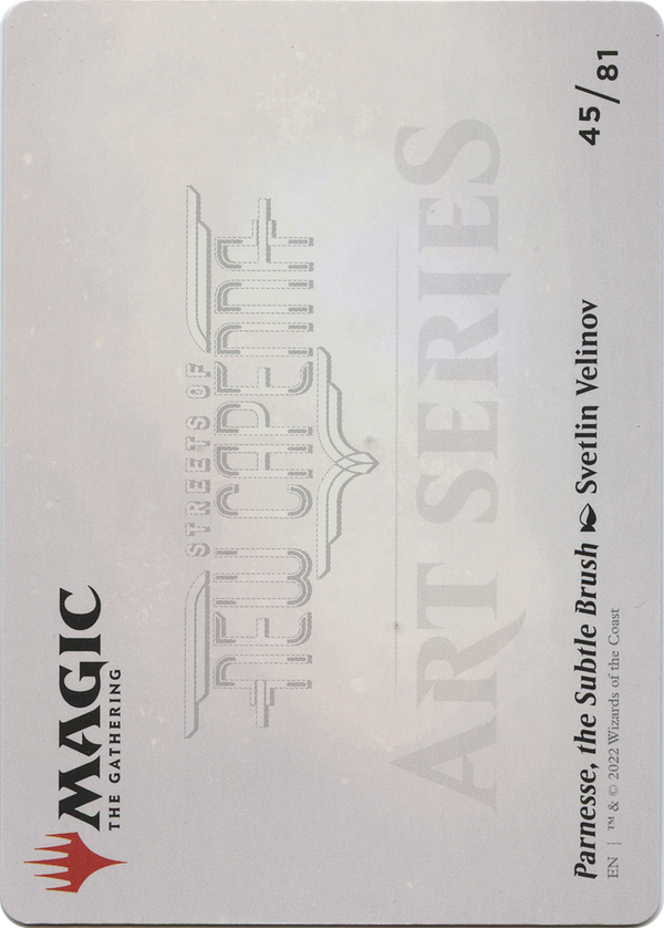 Parnesse, the Subtle Brush // Parnesse, the Subtle Brush (ASNC-045) - New Capenna Art Series (Borderless)