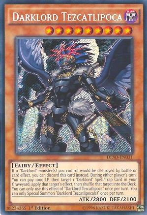 Darklord Tezcatlipoca (DESO-EN031) - Destiny Soldiers 1st Edition