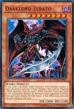 Darklord Zerato (DESO-EN041) - Destiny Soldiers 1st Edition