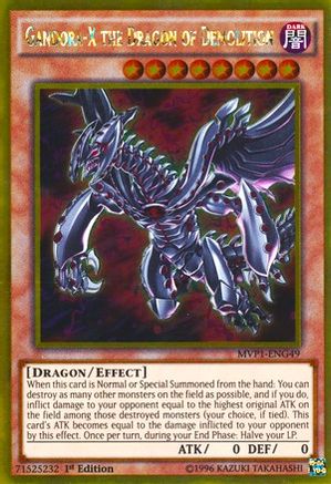 Gandora-X the Dragon of Demolition (MVP1-ENG49) - The Dark Side of Dimensions Movie Pack: Gold Edition 1st Edition