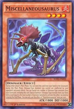 Miscellaneousaurus (RATE-EN028) - Raging Tempest 1st Edition