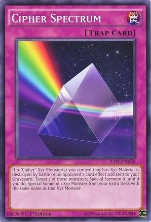 Cipher Spectrum (RATE-EN069) - Raging Tempest 1st Edition