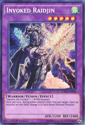 Invoked Raidjin (FUEN-EN028) - Fusion Enforcers 1st Edition