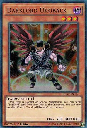 Darklord Ukoback (DUSA-EN022) - Duelist Saga 1st Edition