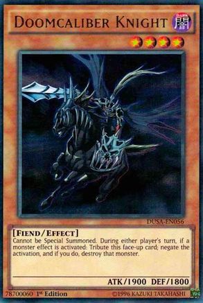 Doomcaliber Knight (DUSA-EN056) - Duelist Saga 1st Edition