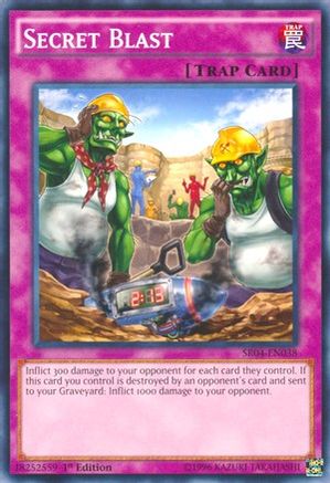 Secret Blast (SR04-EN038) - Structure Deck: Dinosmasher's Fury Unlimited