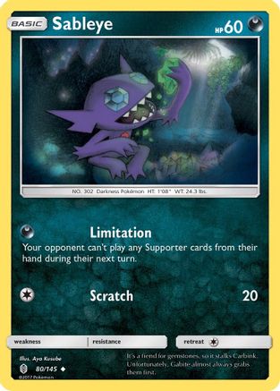 Sableye (80/145) [Sun & Moon: Guardians Rising]