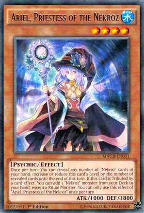 Ariel, Priestess of the Nekroz (MACR-EN031) - Maximum Crisis 1st Edition