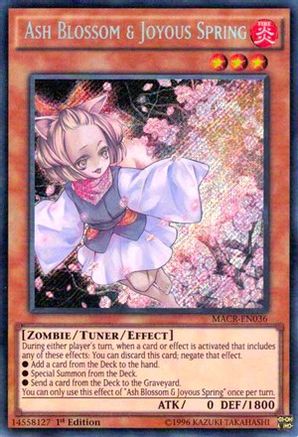 Ash Blossom & Joyous Spring (MACR-EN036) - Maximum Crisis 1st Edition