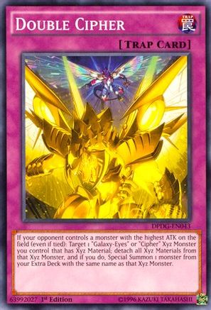 Double Cipher (DPDG-EN043) - Duelist Pack: Dimensional Guardians 1st Edition