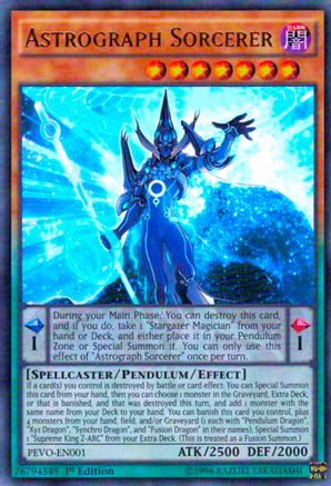 Astrograph Sorcerer (PEVO-EN001) - Pendulum Evolution 1st Edition