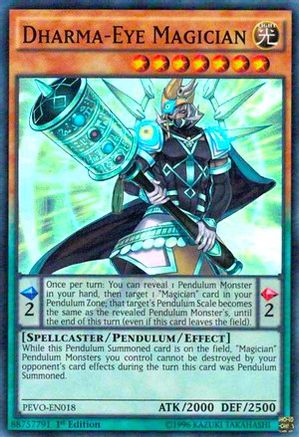 Dharma-Eye Magician (PEVO-EN018) - Pendulum Evolution 1st Edition