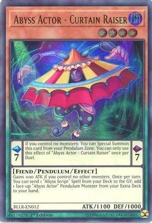 Abyss Actor - Curtain Raiser (BLLR-EN012) - Battles of Legend: Light's Revenge 1st Edition