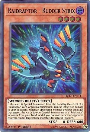 Raidraptor - Rudder Strix (BLLR-EN014) - Battles of Legend: Light's Revenge 1st Edition