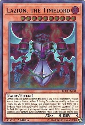 Lazion, the Timelord (BLLR-EN031) - Battles of Legend: Light's Revenge 1st Edition